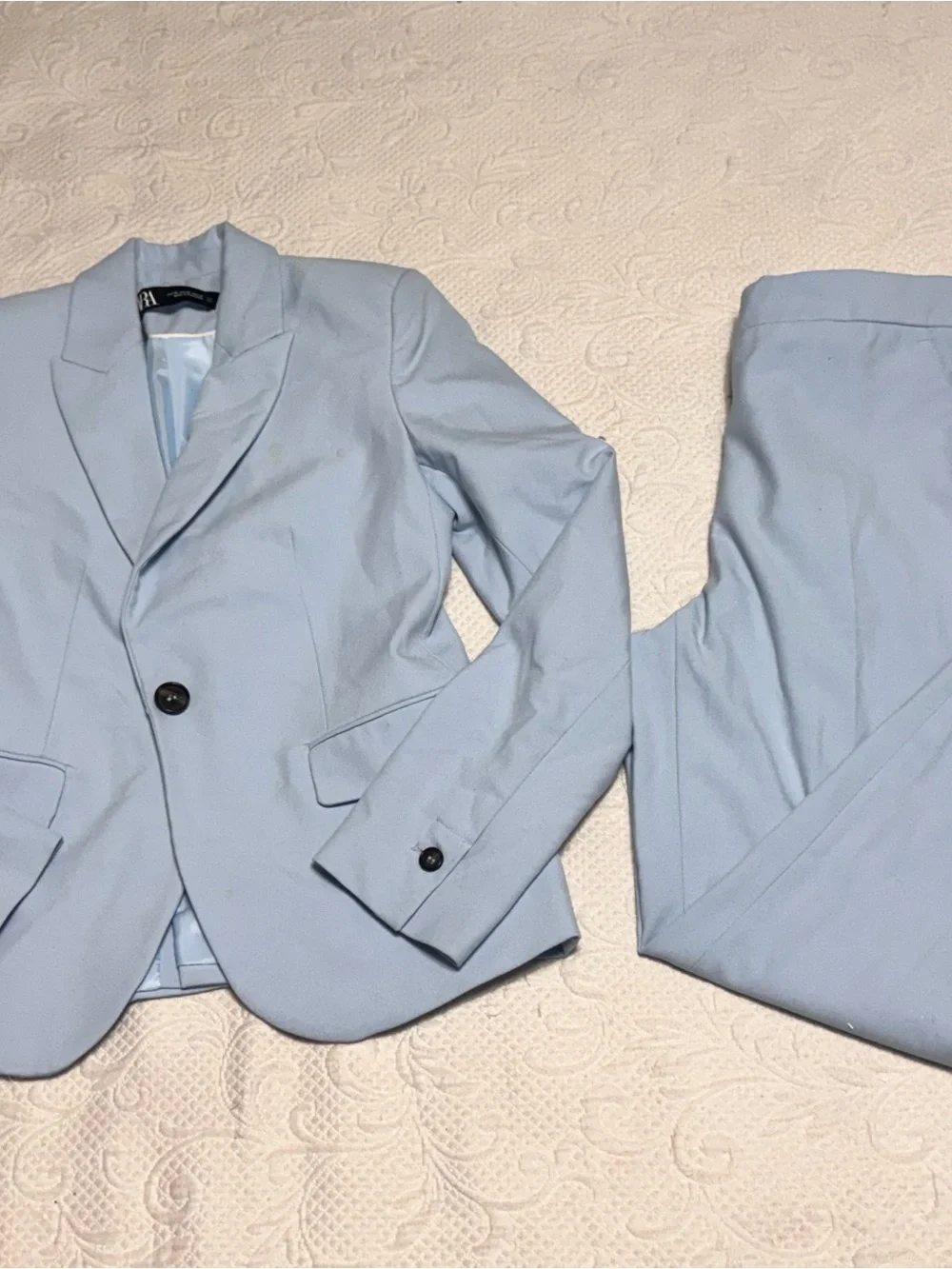 Light Blue women’s  Two-Piece Suit Blazer & Pants 2-4